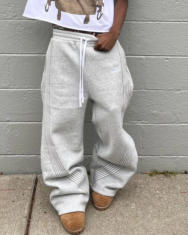 Pantalon De Jogging Baggy Homme En Coton - Coupe Ample, Taille élastique, Poches - Confort Parfait Pour Sport, Yoga, Détente