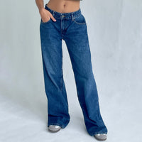 pantalon large jeans femme