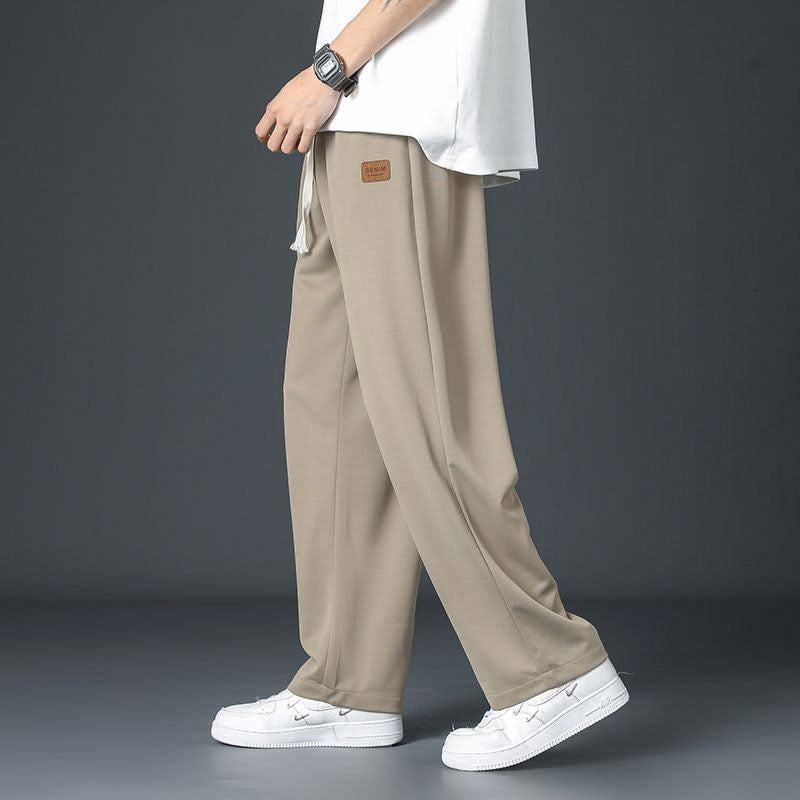 Pantalon Large Femme – Coupe Fluide Avec Cordon, Poches – Tissu Souple Coton/lin – Idéal Sport Et Décontracté