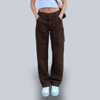 Pantalon Baggy Militaire en Coton ♀