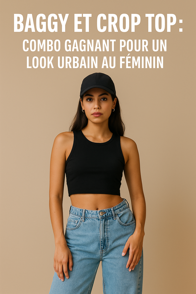 Baggy et crop top : combo gagnant pour un look urbain au féminin