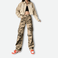 Pantalon Style Baggy Camouflage Kaki